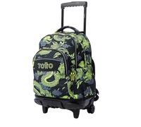 Mochila Escolar Con Ruedas Azul Dragony - Renglones