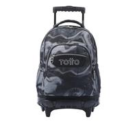 Mochila Escolar Con Ruedas Negro Bluc - Renglones