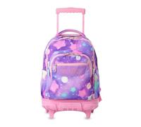 TOTTO - Mochila Escolar con Ruedas, Modelo Renglones, Capacidad 26,21 Litros, Bolsillo para PC 15,4", Bolsillo Botella, Correas en S para Mayor Comodidad, Resistente, Estampado Ster