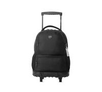 TOTTO - Mochila Escolar con Ruedas, Modelo SKL L, Capacidad 25 L, Mochila Grande, Bolsillo Botella, Bomper Protector, Asa de Mano, Manija Telescópica, Resistente y Cómoda, Color Negro