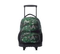 TOTTO - Mochila Escolar con Ruedas, Modelo SKL L, Capacidad 25 L, Mochila Grande, Bolsillo Botella, Bomper Protector, Asa de Mano, Manija Telescópica, Resistente y Cómoda, Estampado Grounge