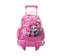 Totto Mochila Ruedas - Sweet Panda M Rosa