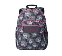 TOTTO - Mochila Escolar Grande, Modelo Rayol, Capacidad 19 L, 3 Compartimentos, 2 Bolsillos Botella, Bolsillo para PC 14", Espaldar Ergonómico con Flujo de Aire, Correas en S, Estampado Kitten Rose
