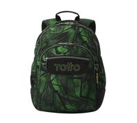 TOTTO - Mochila Escolar Grande, Modelo Rayol, Capacidad 19 L, 3 Compartimentos, 2 Bolsillos Botella, Bolsillo para PC 14", Espaldar Ergonómico con Flujo de Aire, Correas en S, Estampado Jhony Jungle