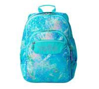 TOTTO - Mochila Escolar Grande, Modelo Rayol, Capacidad 19 L, 3 Compartimentos, 2 Bolsillos Botella, Bolsillo para PC 14", Espaldar Ergonómico con Flujo de Aire, Correas en S, Estampado Glittep Azul