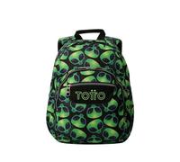 TOTTO - Mochila Escolar, Modelo Gommas, Mochila Mediana, Capacidad 15 L, Bolsillo para PC 14", Bolsillo Botella, Espaldar Ergonómico con Flujo de Aire, Cómodas Correas en S, Estampado Ali