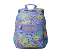 TOTTO - Mochila Escolar, Modelo Gommas, Mochila Mediana, Capacidad 15 L, Bolsillo para PC 14", Bolsillo Botella, Espaldar Ergonómico con Flujo de Aire, Cómodas Correas en S, Estampado Grafily