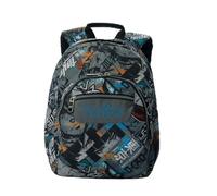 TOTTO - Mochila Escolar, Modelo Gommas, Mochila Mediana, Capacidad 15 L, Bolsillo para PC 14", Bolsillo Botella, Espaldar Ergonómico con Flujo de Aire, Cómodas Correas en S, Estampado Okubo
