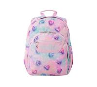 TOTTO - Mochila Escolar, Modelo Gommas, Mochila Mediana, Capacidad 15 L, Bolsillo para PC 14", Bolsillo Botella, Espaldar Ergonómico con Flujo de Aire, Cómodas Correas en S, Estampado Shiny Heart