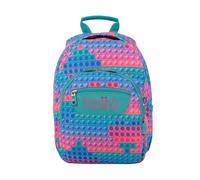 TOTTO - Mochila Escolar, Modelo Gommas, Mochila Mediana, Capacidad 15 L, Bolsillo para PC 14", Bolsillo Botella, Espaldar Ergonómico con Flujo de Aire, Cómodas Correas en S, Estampado Pupit