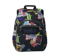 TOTTO - Mochila Escolar, Modelo Gommas, Mochila Mediana, Capacidad 15 L, Bolsillo para PC 14", Bolsillo Botella, Espaldar Ergonómico con Flujo de Aire, Cómodas Correas en S, Estampado Sticky