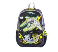 TOTTO - Mochila Escolar, Modelo Spaceship L, Mochila Grande, 15L Capacidad, 2 Compartimentos, 2 Bolsillos Botella, Organizador Interno, Correas Acolchadas, Resistente, Estampado Nave Espacial