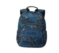 TOTTO - Mochila Escolar, Modelo Tempera, Capacidad 12 L, 3 Bolsillos, Bolsillo Tablet 10", Bolsillo Botella, Espaldar Ergonómico con Flujo de Aire, Cómodas Correas en S, Estampado Urban Graph