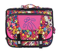 TOTTO - Mochila Escolar, Modelo Tijeras, Cartera Escolar, Capacidad 15 litros, 3 Compartimentos, Espaldar Ergonómico con Flujo de Aire, Correas en S para Mayor Comodidad, Estampado Multicolor