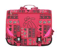 TOTTO - Mochila Escolar, Modelo Tijeras, Cartera Escolar, Capacidad 15 Litros, 3 Compartimentos, Espaldar Ergonómico con Flujo de Aire, Correas en S para Mayor Comodidad, Estampado Corazones Rosa