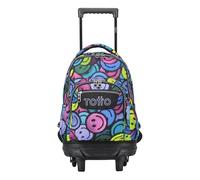 Totto Mochila escolar pequeña ruedas emojis - Resma Estampado