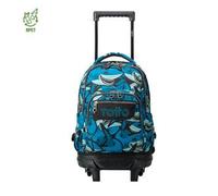 Totto - Mochila escolar pequeña ruedas tiburones Resma