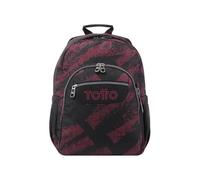 TOTTO Mochila escolar tiza roja - Acuarela TAMAÑO MEDIANO