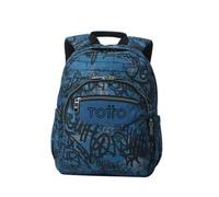 TOTTO - Mochila Escolar, Modelo Gommas, Mochila Mediana, Capacidad 15 L, Bolsillo para PC 14", Bolsillo Botella, Espaldar Ergonómico con Flujo de Aire, Cómodas Correas en S, Estampado Urban Graph