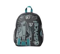TOTTO - Mochila Infantil, Modelo Apolo M, Mochila Mediana, Capacidad 14 L, 2 Compartimentos, 2 Bolsillos para Botella, Organizador Interno, Correas Acolchadas, Resistente y Duradera, Color Gris