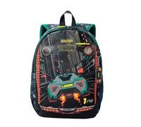 TOTTO - Mochila Infantil, Modelo Best Game Cars M, Mochila Mediana, Capacidad 16 L, 2 Compartimentos, 2 Bolsillos Botella, Organizador Interno, Correas Acolchadas, Resistente y Duradera, Color Negro