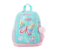 TOTTO - Mochila Infantil, Modelo Dancing Rabbit M, Mochila Mediana, Gran Capacidad, 2 Compartimentos, 2 Bolsillos Botella, Organizador Interno, Correas Acolchadas, Resistente, Estampado Mariposa