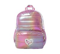 TOTTO - Mochila Infantil, Modelo Glowy M, Mochila Mediana, Capacidad 12 L, Bolsillo para PC 14", 2 Bolsillos para Botella, Organizador Interno, Correas Acolchadas, Resistente y Duradera, Color Rosa