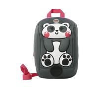 TOTTO - Mochila Infantil, Modelo Kido Dark Shadow, Bolsillo Principal con Cremallera y Slider Microinyectado, Bolsillo Interno con Cremallera, Asa en Reata, Correas Ajustables, Color Gris