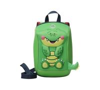 TOTTO - Mochila Infantil, Modelo Kido Poison Green, Bolsillo Principal con Cremallera y Slider Microinyectado, Bolsillo Interno con Cremallera, Asa en Reata, Correas Ajustables, Color Verde