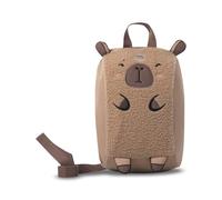 TOTTO - Mochila Infantil, Modelo Kido Toast, Compartimento Principal con Cremallera, Bolsillo Interno con Cremallera, Asa en Reata, Correas Ajustables, Color Marrón