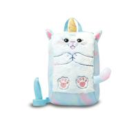 TOTTO - Mochila Infantil, Modelo Kido Unicorn Colors, Compartimento Principal con Cremallera, Bolsillo Interno con Cremallera, Asa en Reata, Correas Ajustables, Color Azul