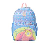 TOTTO - Mochila Infantil, Modelo Llama L, Mochila Grande, Capacidad 16 L, 2 Compartimentos, 2 Bolsillos para Botella, Organizador Interno, Correas Acolchadas, Resistente y Duradera, Color Azul