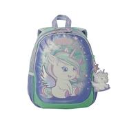 TOTTO - Mochila Infantil, Modelo Magic Dreams S, Mochila Pequeña, Capacidad 8 L, 2 Compartimentos, 2 Bolsillos Botella, Organizador Interno, Correas Acolchadas, Resistente y Duradera, Color Azul