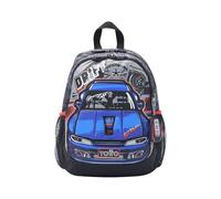 TOTTO - Mochila Infantil, Modelo Racing S, Mochila Pequeña, Capacidad 8 L, 2 Compartimentos, 2 Bolsillos para Botella, Organizador Interno, Correas Acolchadas, Resistente y Duradera, Color Gris