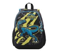 TOTTO - Mochila Infantil, Modelo Raptor, Mochila Pequeña, Capacidad 8 L, 2 Compartimentos, Bolsillos Botella, Espaldar con Identificador, Correas Acolchadas, Estampado Dinosaurio Multicolor