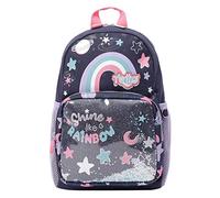TOTTO - Mochila Infantil, Modelo Shainy, Mochila Pequeña, Capacidad 6 L, 2 Compartimentos, Bolsillos Botella, Espaldar con Identificador, Correas Acolchadas, Estampado Rainbow Multicolor