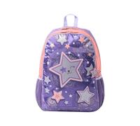 TOTTO - Mochila Infantil, Modelo Star Cat L, Mochila Grande, Capacidad 16 L, 2 Compartimentos, 2 Bolsillos para Botella, Organizador Interno, Correas Acolchadas, Resistente y Duradera, Color Morado