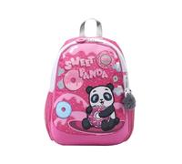 TOTTO - Mochila Infantil, Modelo Sweet Panda M, Mochila Mediana, Capacidad 12 L, 2 Compartimentos, 2 Bolsillos para Botella, Organizador Interno, Correas Acolchadas, Resistente y Duradera, Color Rosa