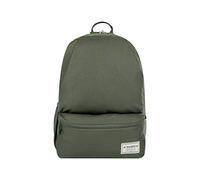TOTTO - Mochila Juvenil, Modelo Dinamicon, Mochila para Ordenador Portátil 14 Pulgadas, 3 Compartimentos, Bolsillo para Botella, Argollas para Candado en Cremallera, Color Verde