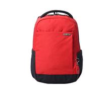 TOTTO - Mochila Oficina, Modelo Deleg 2.0, Mochila Portátil 14 Pulgadas y Tablet, 2 Bolsillos Botella, Bolsillo Secreto, Correa para Colgar en Maleta, Espaldar Ergonómico, Color Molten Lava Rojo