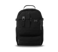 TOTTO - Mochila Ordenador Portátil 15,4 Pulgadas, Modelo Spa XL, Mochila Oficina, Organizador con Portallaves, Bolsillo Botella, Espaldar Ergonómico, Correas en S, Pasador Ruedas, Color Negro y Dune