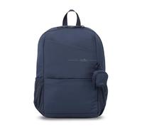 TOTTO - Mochila Ordenador Portátil de 16 Pulgadas, Modelo Suzuka L, Capacidad 7L, Bolsillo Secreto, Monedero, Organizador con Portallaves, Bolsillo para Botella, Pasador para Maleta, Color Mood Indigo