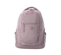 TOTTO - Mochila para Ordenador Portátil 13 Pulgadas, Modelo Eufrates, Mochila Eco-Friendly, 6 Compartimentos, Cremallera para Candado, Bolsillos Botella, Espaldar Ergonómico, Color Keepsake Lilac