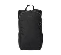TOTTO - Mochila para Ordenador Portátil 13 Pulgadas, Modelo Rocky, Bolsillo Interno con Cremallera, Organizador Sencillo, Bolsillo Lateral Botella, Espaldar Acolchado, Color Negro