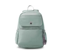 TOTTO - Mochila para Ordenador Portátil 14 Pulgadas, Modelo Corneana M, Organizador Interno con portallave, Bolsillo Secreto, Bolsillos Botella, Pasador Sistema de Ruedas, Color Green Milieu Verde