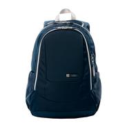 TOTTO - Mochila para Ordenador Portátil 14 Pulgadas, Modelo Goctal 2.0, Mochila Oficina e Instituto, 3 Compartimentos, Bolsillos Botella, Espaldar Ergonómico, Cómodas Correas en S, Color Salute Azul