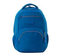 TOTTO - Mochila para Ordenador Portátil 14 Pulgadas, Modelo Tracer 4, Mochila Eco-Friendly, 3 Compartimentos, Cremallera con Argolla para Candado, 2 Bolsillos para Botella, Color Snorkel Blue