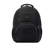 TOTTO - Mochila para Ordenador Portátil 14 Pulgadas, Modelo Tracer 4, Mochila Eco-Friendly, 3 Compartimentos, Cremallera con Argolla para Candado, 2 Bolsillos para Botella, Color Negro