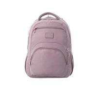 TOTTO - Mochila para Ordenador Portátil 14 Pulgadas, Modelo Tracer 4, Mochila Eco-Friendly, 3 Compartimentos, Cremallera con Argolla para Candado, 2 Bolsillos para Botella, Color Keepsake Lilac