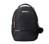 TOTTO - Mochila para Ordenador Portátil de 14 Pulgadas, Modelo Adelaide 2, Bolsillo Secreto, 4 Compartimentos, 2 Bolsillos Botella, Correa para Colgar en Maleta, RFID Locker, Color Negro